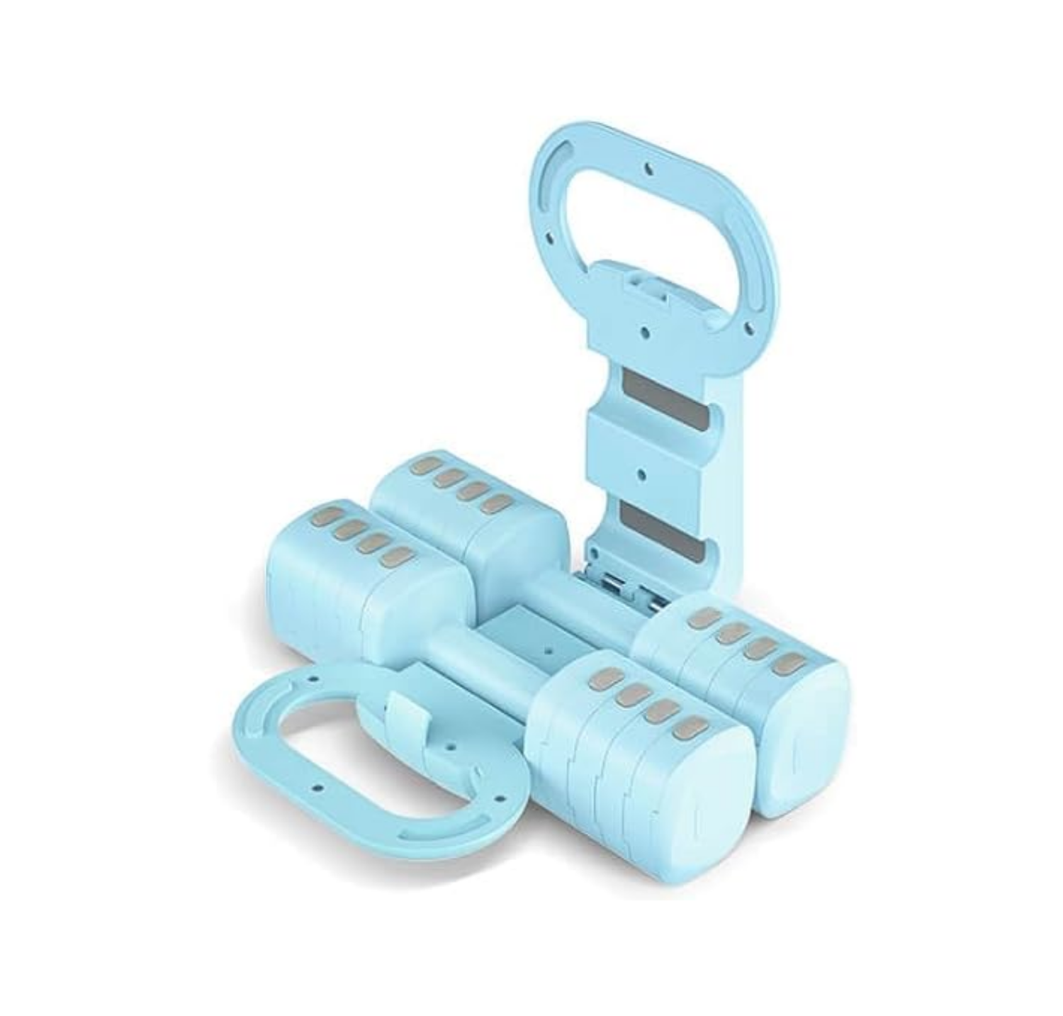 Adjustable Dumbbell Set – Blue Edition