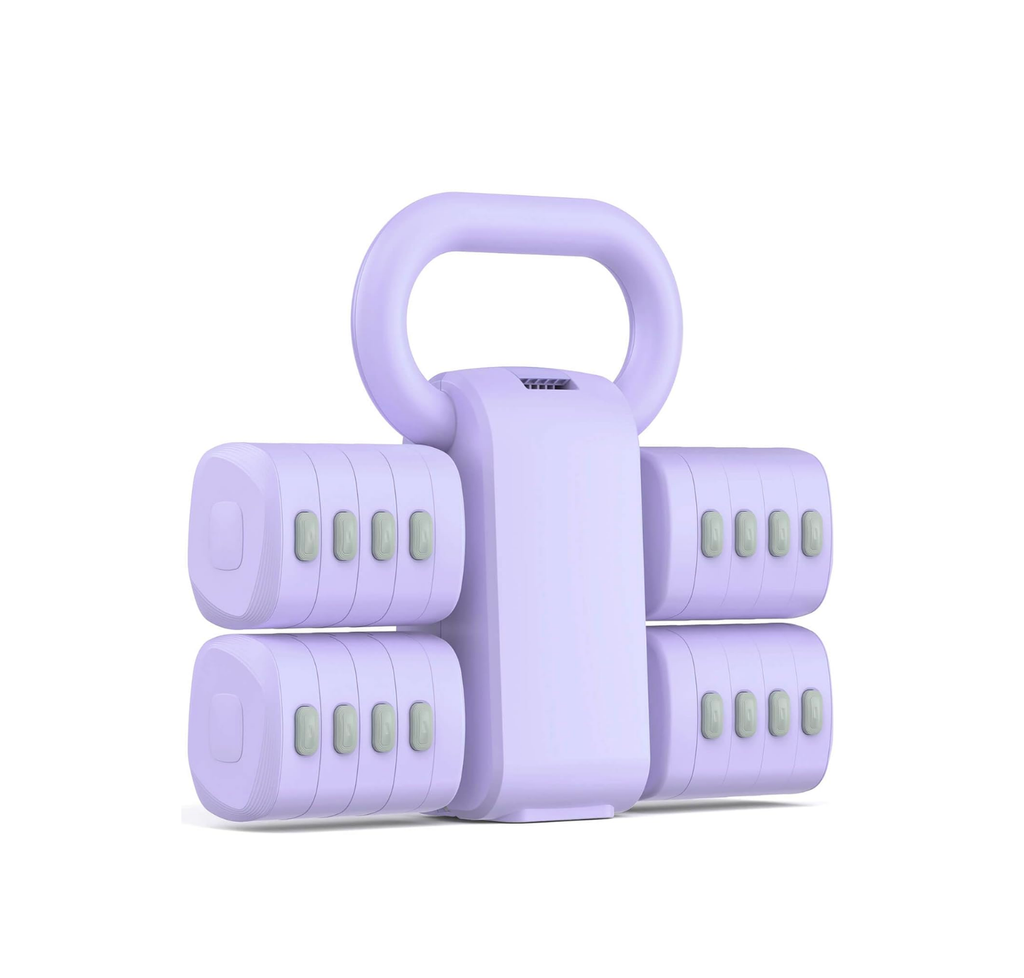 Adjustable Dumbbell Set – Purple Edition