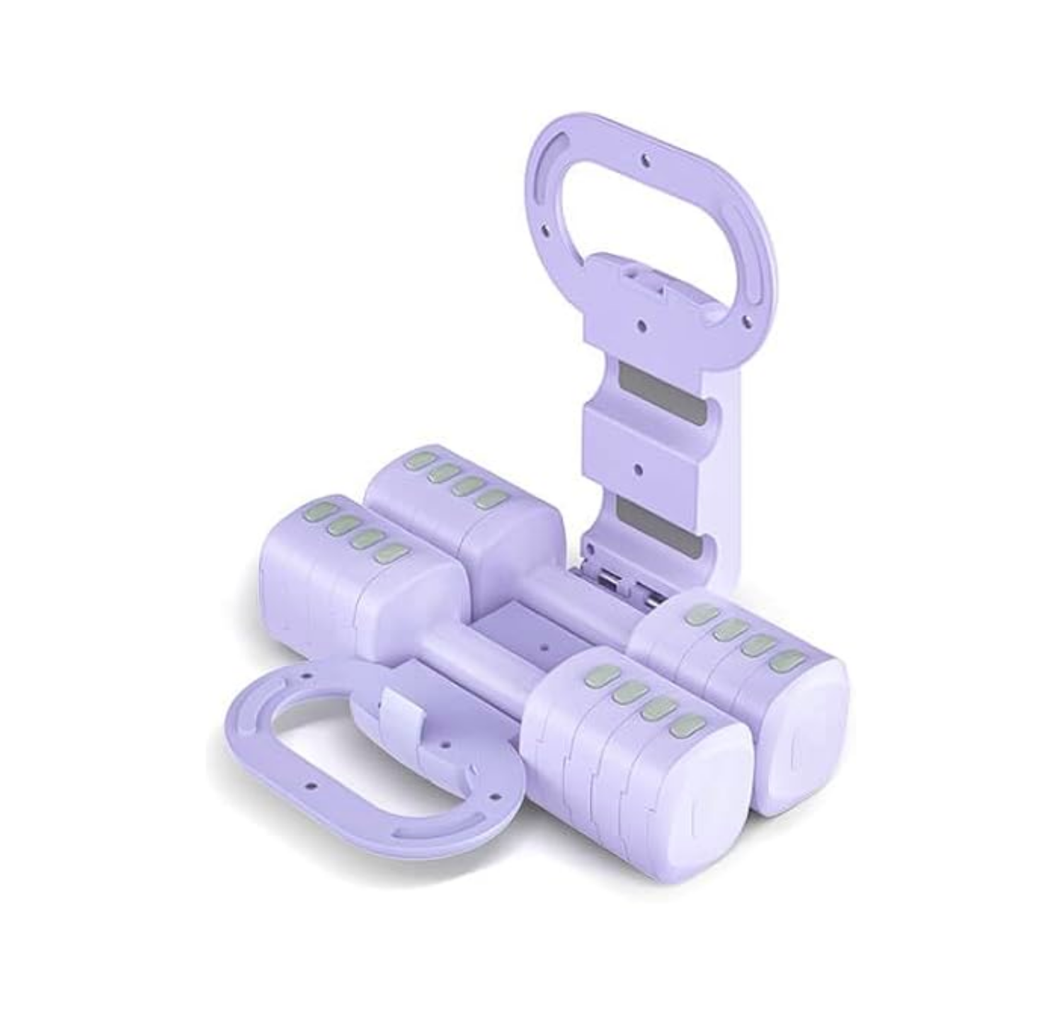 Adjustable Dumbbell Set – Purple Edition